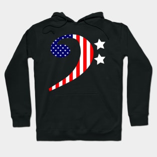 American Bass Clef Hoodie